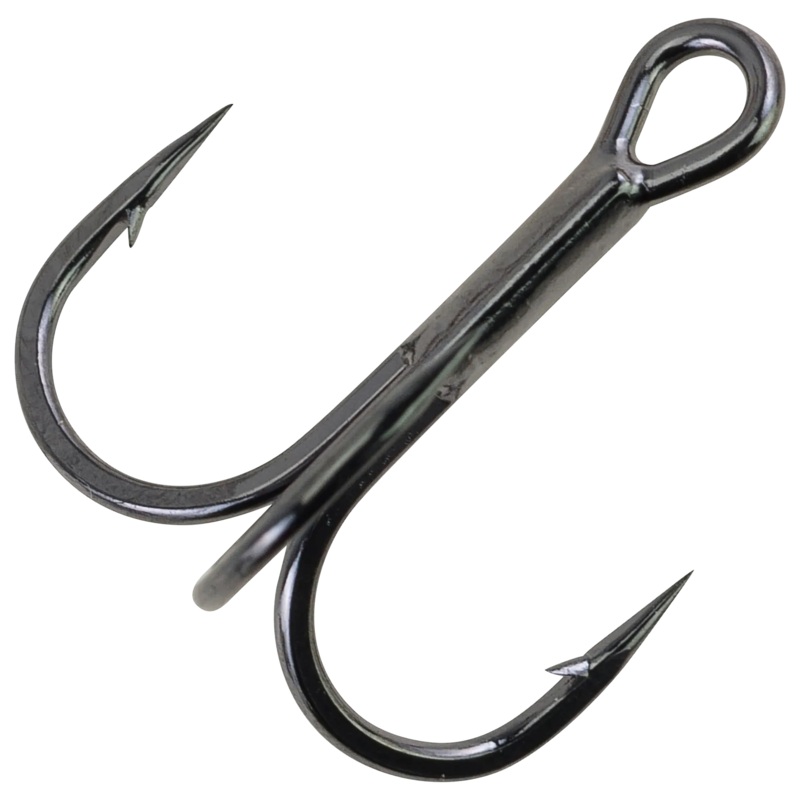 Berkley Fusion19 Medium Shank EW Treble Sz 5 - Black Nickel  8ct