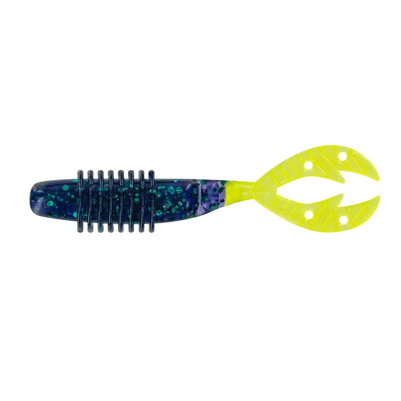 Big Bite 2.5" Kamikaze Swimon - Junebug/Chart Tail  8pk