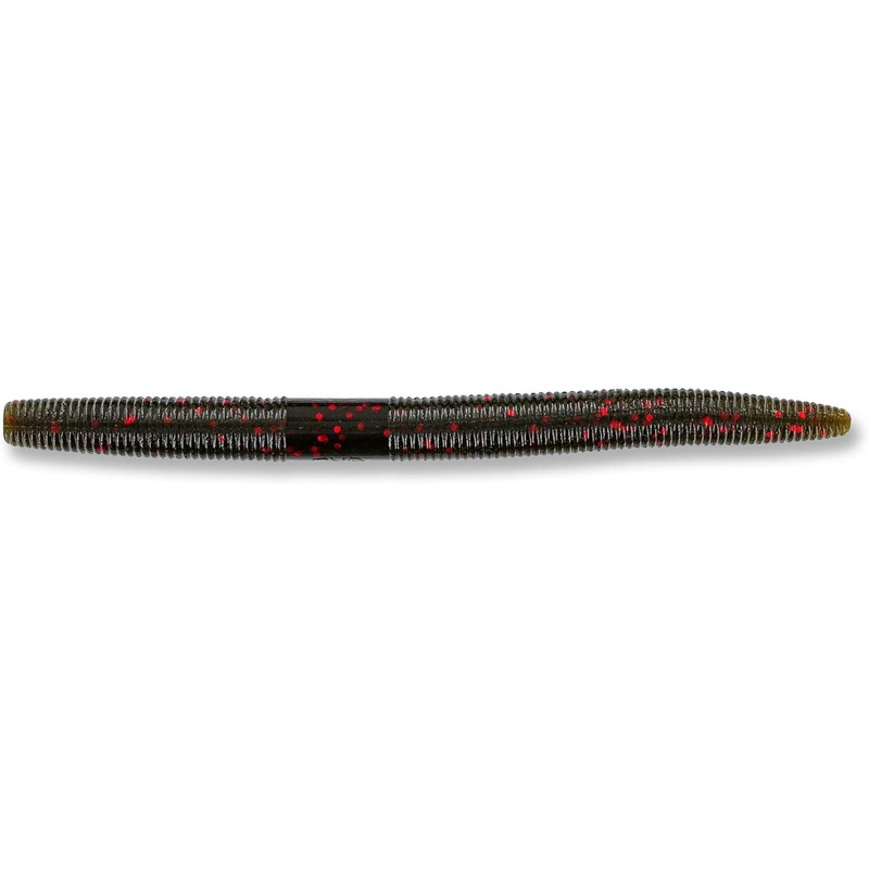Gary Yamamoto Yamasenko 5" - Green Pumpkin/Lg Red  10pk