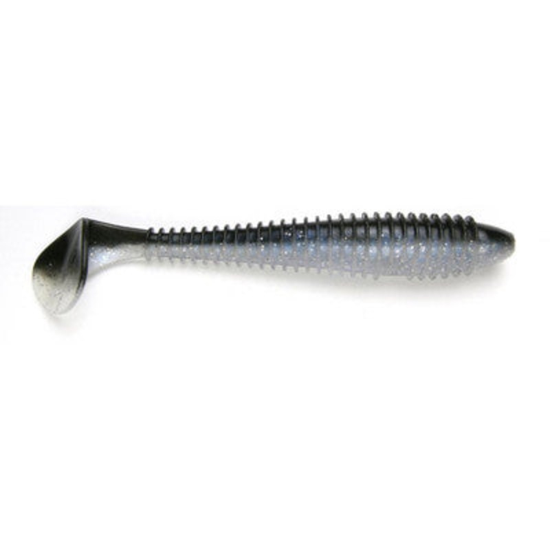 Keitech Fat Swing Impact 2.8" - Black Shad  8pk
