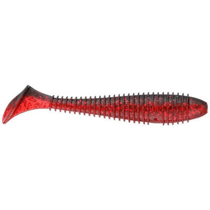 Keitech Fat Swing Impact 3.8" - Black Cherry 6pk