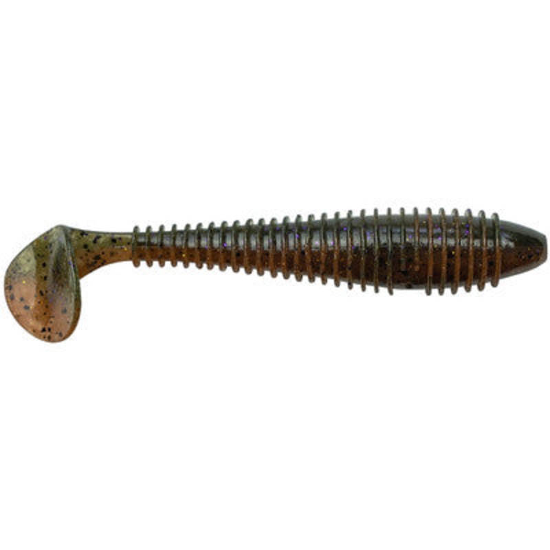 Keitech Fat Swing Impact 3.8" - Dark Goby  6pk