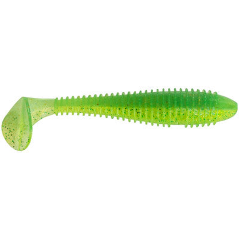 Keitech Fat Swing Impact 3.8" - Lime/Chartreuse  6pk