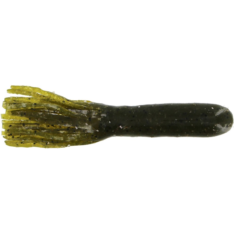 Big Bite Tour Flipper Tube 4" - Green Pumpkin  8pk