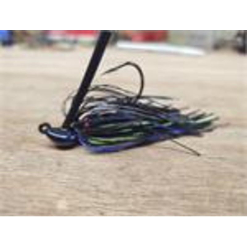 Brazalo Arkie Jig 1/2oz - Black Blue & Chartreuse