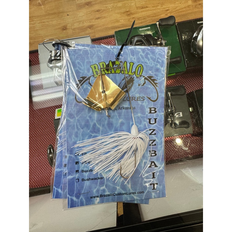 Brazalo Buzzbait 3/8oz - White/Gold