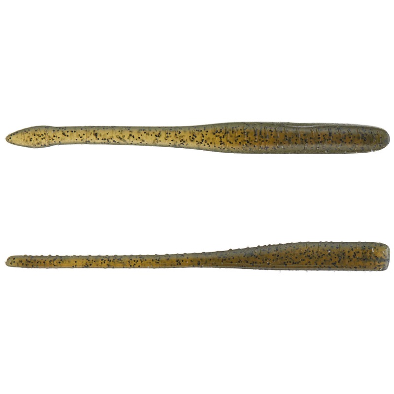 Great Lakes Finesse 4" Drop Worm- Green Pumpkin  8pk