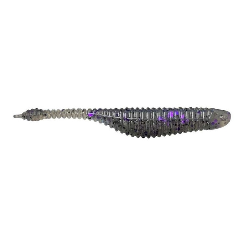 Great Lakes Finesse Drop Minnow 2.75" - Smoke Clear Purple Flk  8pk