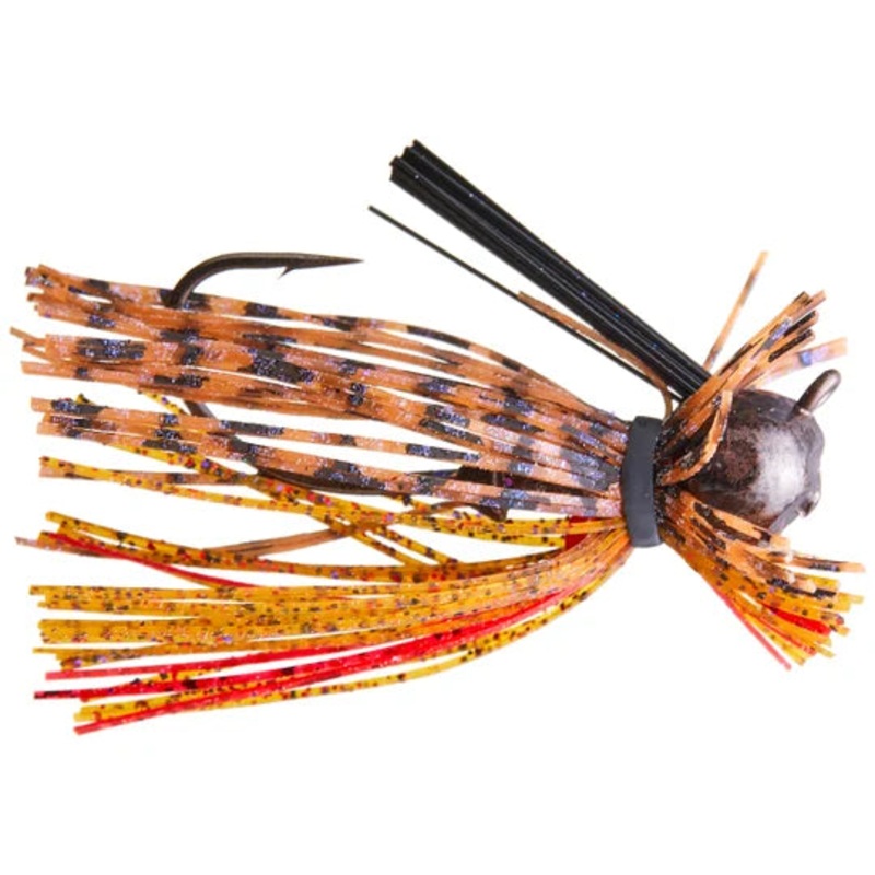 Jewel Heavy Cover Finesse Football Jig 3/8oz - Hot Peanut Butter  2pk