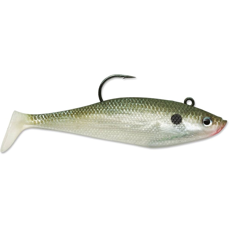 Storm WildEye Swim Shad 4" 7/16oz - Olive Shad  3pk