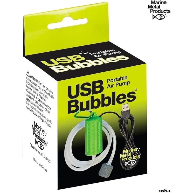 USB Bubbles portable air pump 53" cord ac adapter
