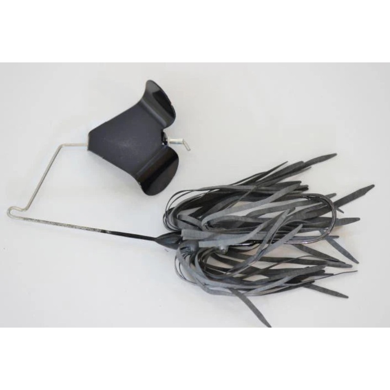 Delta Lures Buzzbait 1/2 oz Anodized Black Black Blade