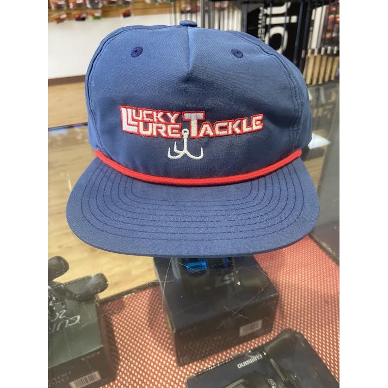 Lucky Lure Captian Hat - Blue and Red