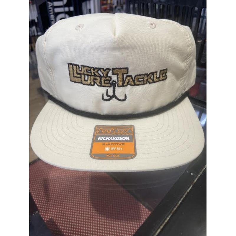Lucky Lure Captian Hat - White and Gold