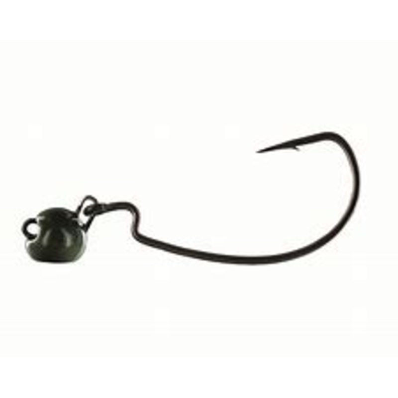 Big Bite Baits Swing Head Reg Wire - Black 3/0 1/2oz 4pk