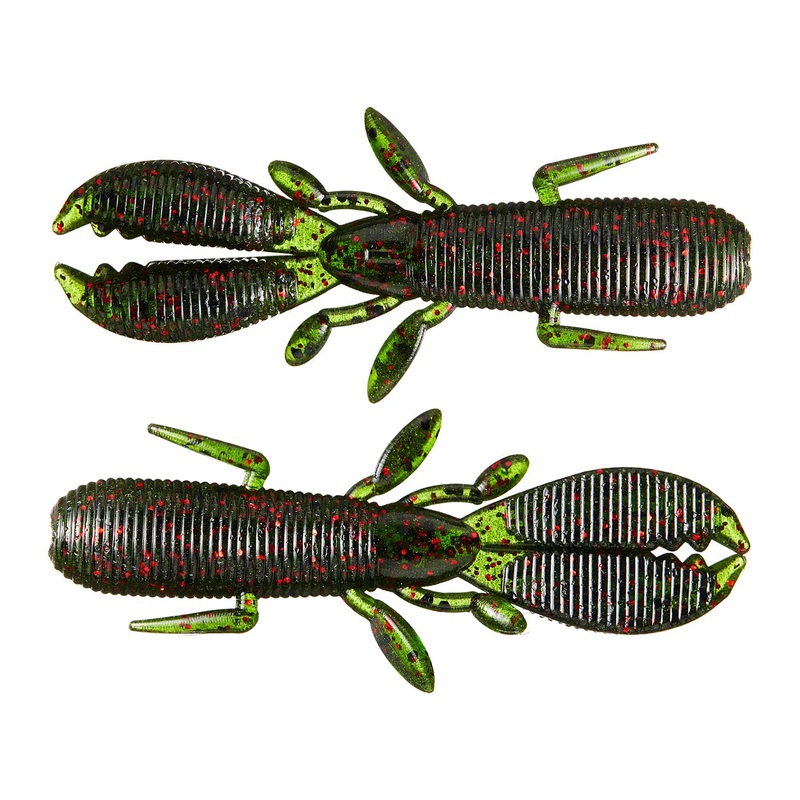 Gary Yamamoto 2.5" Covert Craw Floater - Watermelon/Blk & Red  10pk