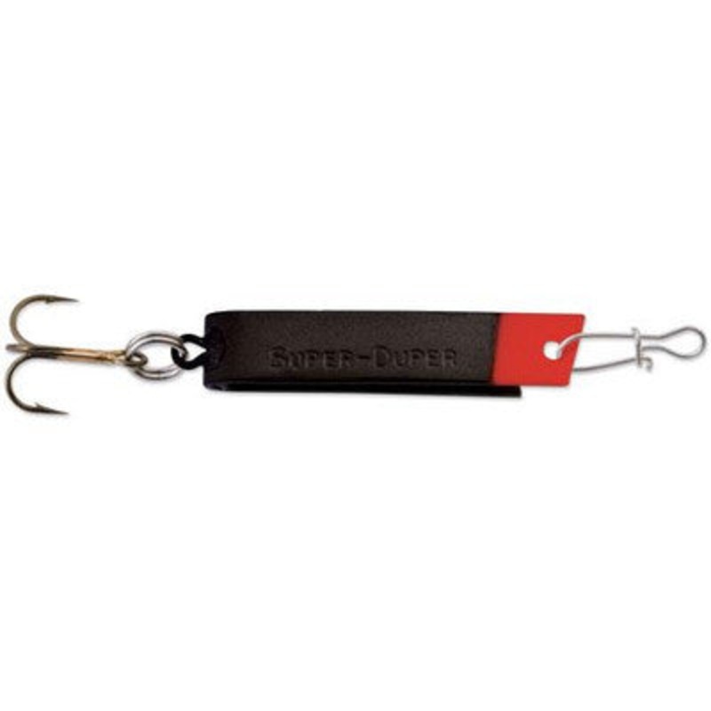 Luhr Jensen 501 Super Duper Spoon - Shiny Black/Redhead