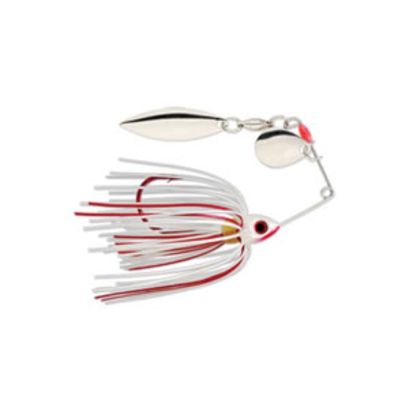 Strike King Bleeding Mini-King Spinnerbait 1/8oz - Bleeding White