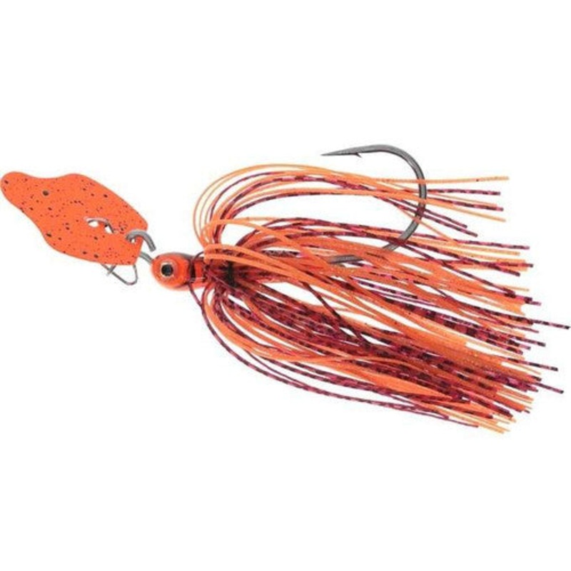 Strike King Tungsten Thunder Cricket Vibrating Swim Jig 1/2oz - Fire Craw