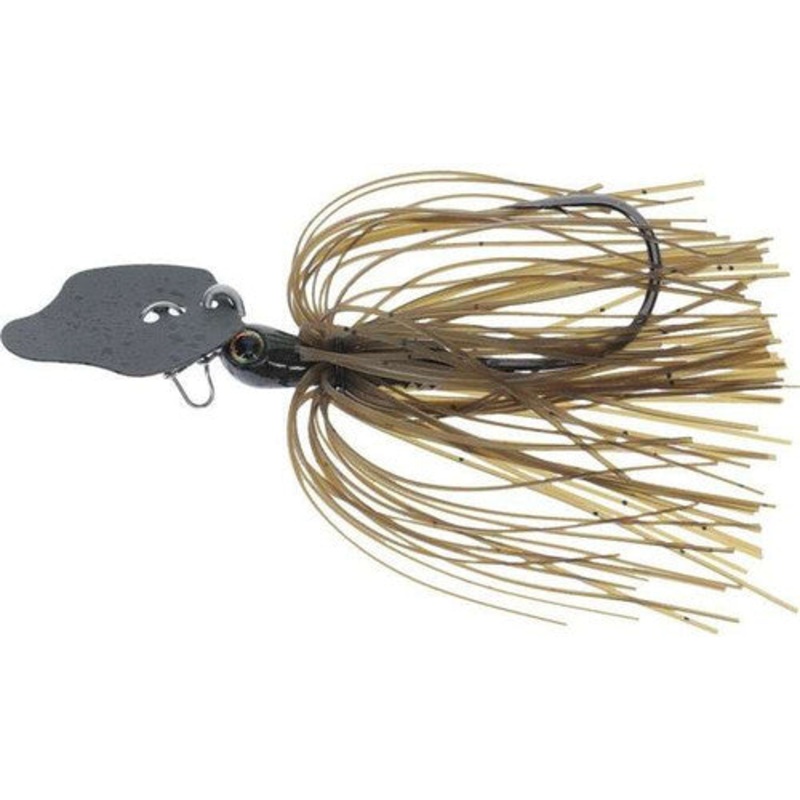 Strike King Tungsten Thunder Cricket Vibrating Swim Jig 1/2oz - Green Pumpkin
