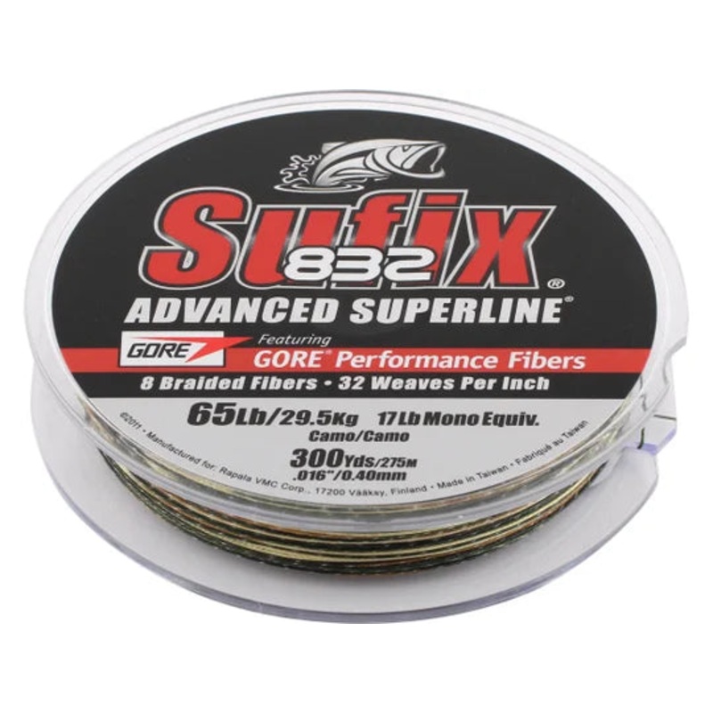 Sufix 832 Braid - Camo 15lb 150yds