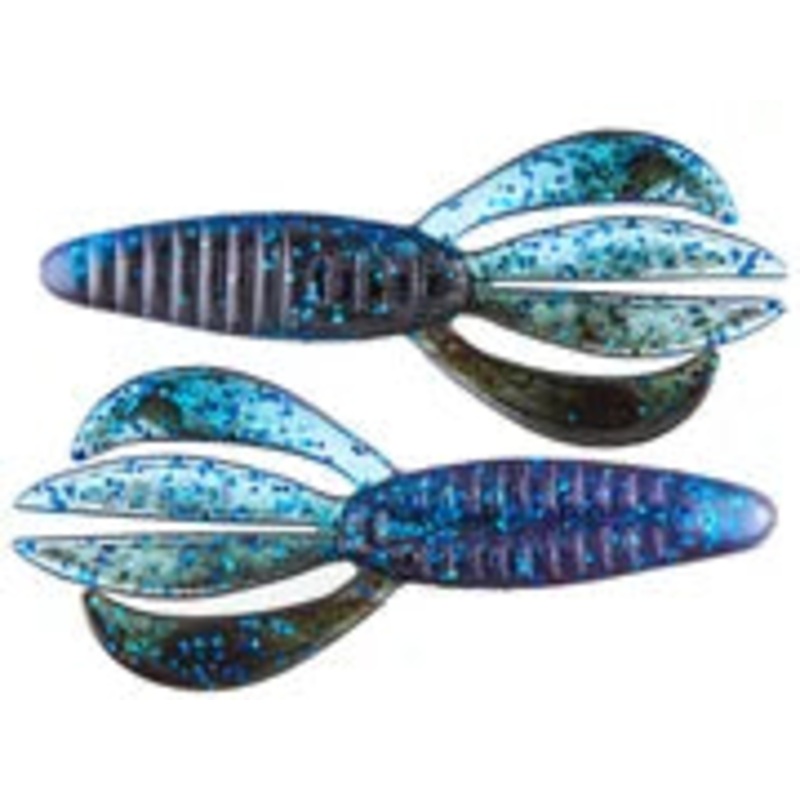 Berkley Powerbait Pit Boss 4" - Black Blue  8ct
