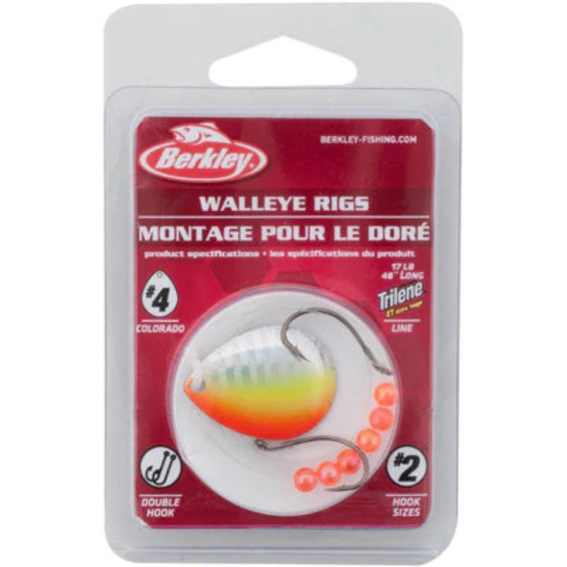 Berkley Walleye Rig #3 Colorado Blade - Orange Chartreuse