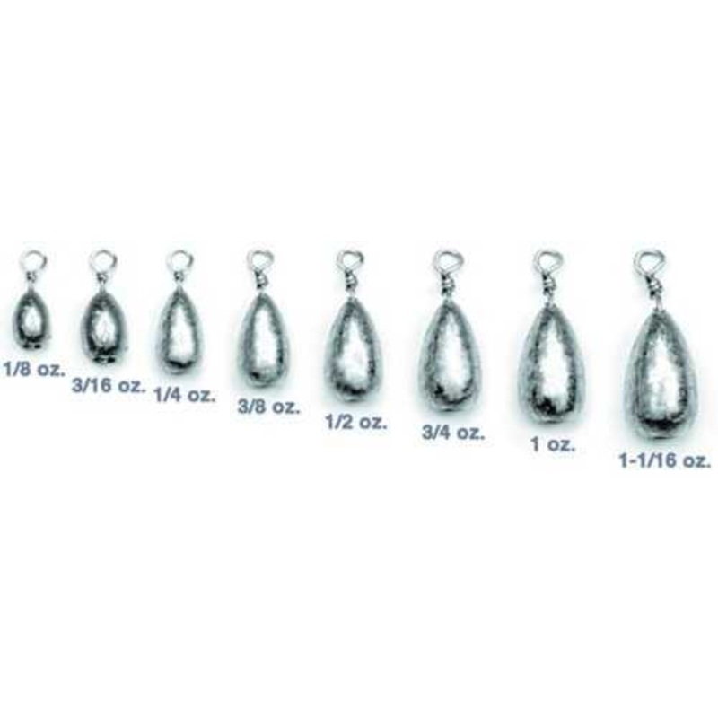 Eagle Claw Bass Casting Sinkers 1/8oz - 8pk
