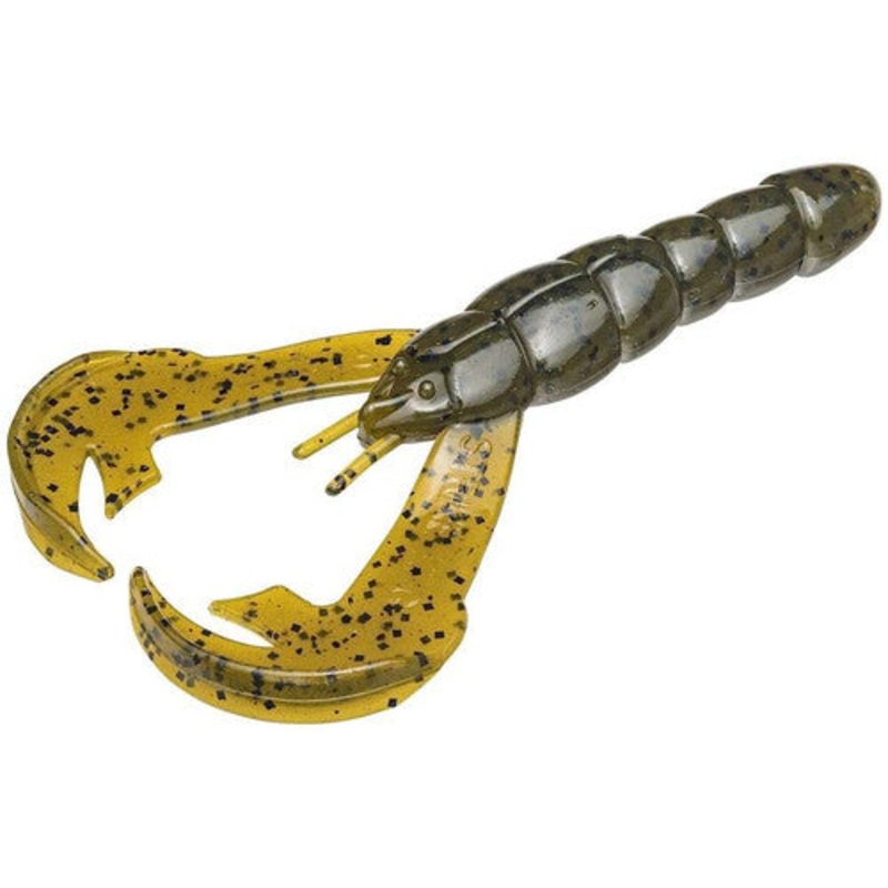Strike King Rattlin Rage Craw 4"  - Green Pumpkin  5pk
