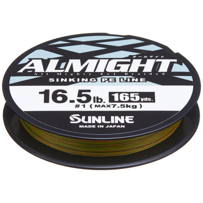 Sunline Almight Olive Camo Sinking Braid 165 yds 16.5 lb