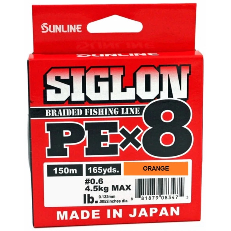 Sunline Siglon PEx8 Braid 10lb 165yds - Orange
