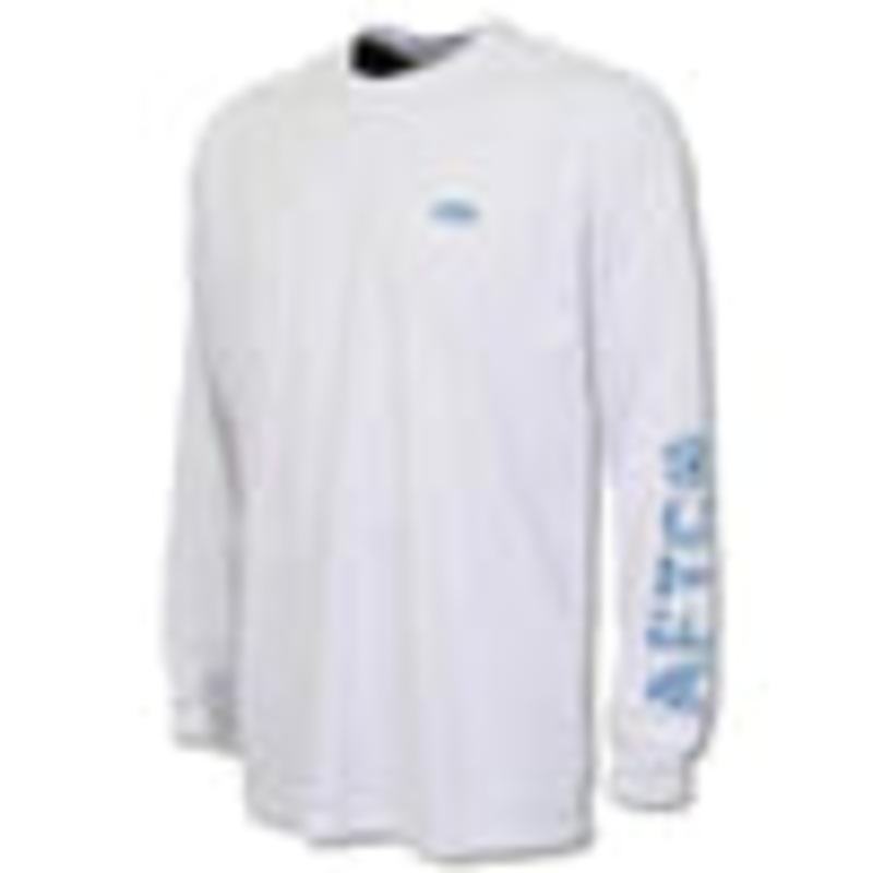 AFTCO Jig Fish Long Sleeved Performance Shirt 2XL - White