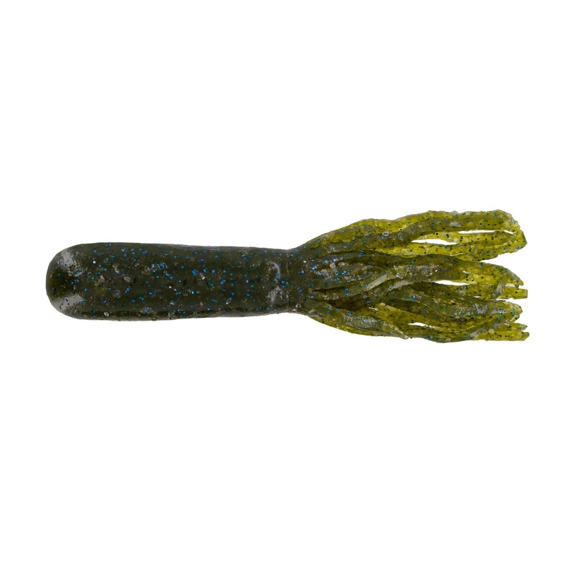 Big Bite 3.5" Tour Tube - Green Pumpkin/Blue Flake
