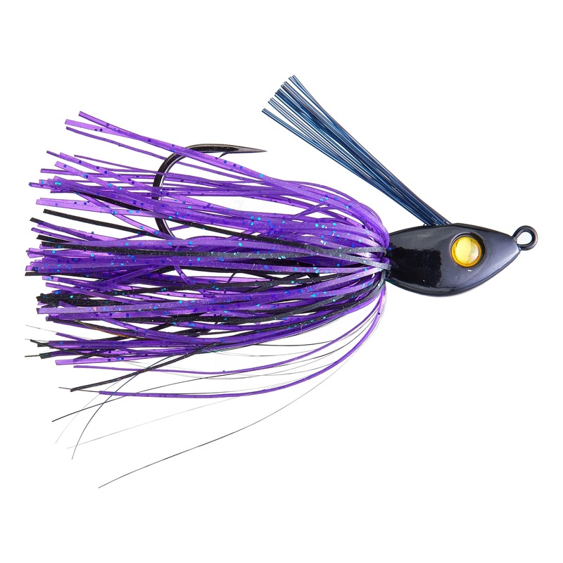 Hayabusa Lil' Schmitty Finesse Swim Jig, 3/8oz - The OG- JuneBug/Green Mylar, 1pc