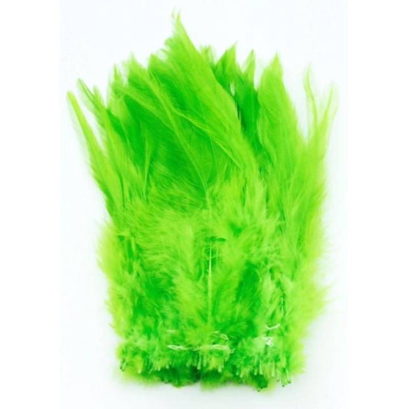 Wapsi Neck Hackle Strung - FL Chartreuse