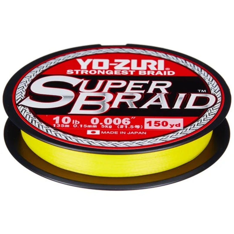 Yo-Zuri Super Braid 150yd 15 lb - Hi-Vis Yellow