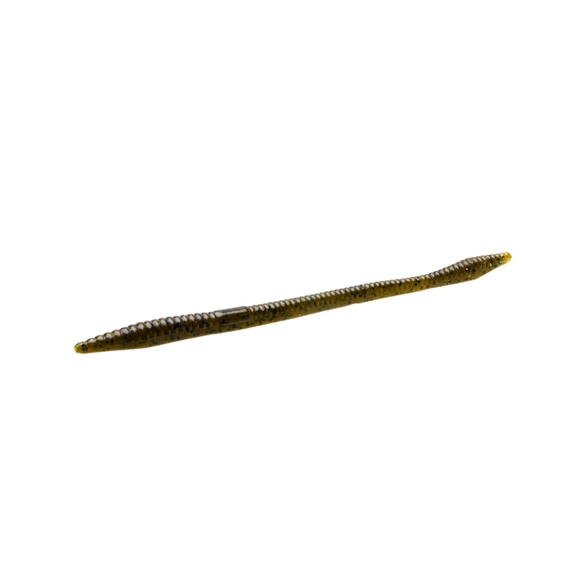 Zoom Trick Worm 6.5'' - Green Pumpkin 20pk