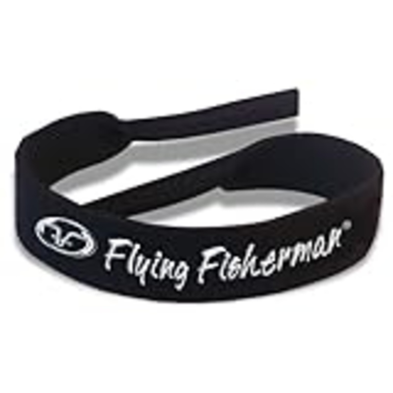 Flying Fisherman Neoprene Logo Eyewear Retainer in Black