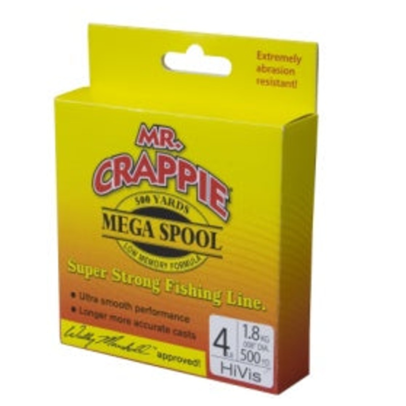Mr Crappie Filler Spool 6 lb Hi-Vis