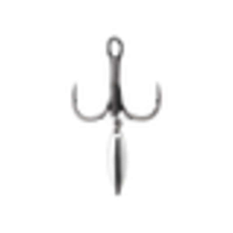 VMC Bladed Hybrid Treble Short 1X Black Nickel #2 - 2pk