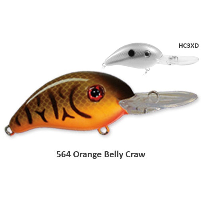 Strike King Pro Model Series 3XD (Extra Deep) Crankbait - Orange Belly Craw