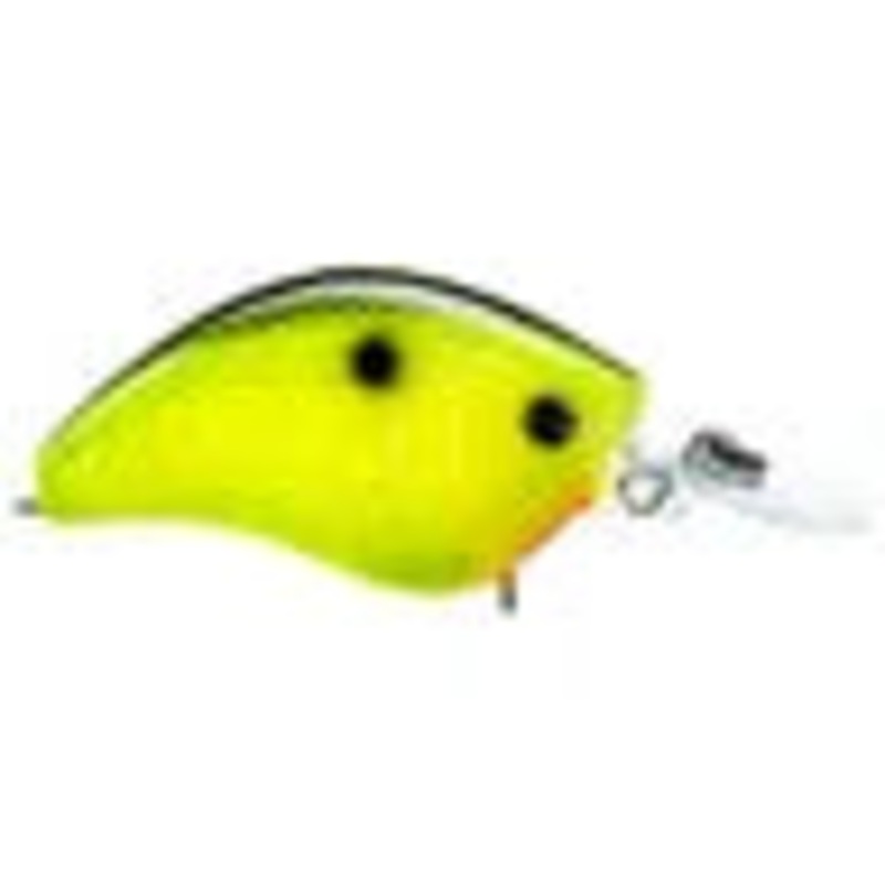 Yozuri 3DR-X Flat Crank 55 - Black Back Chartreuse