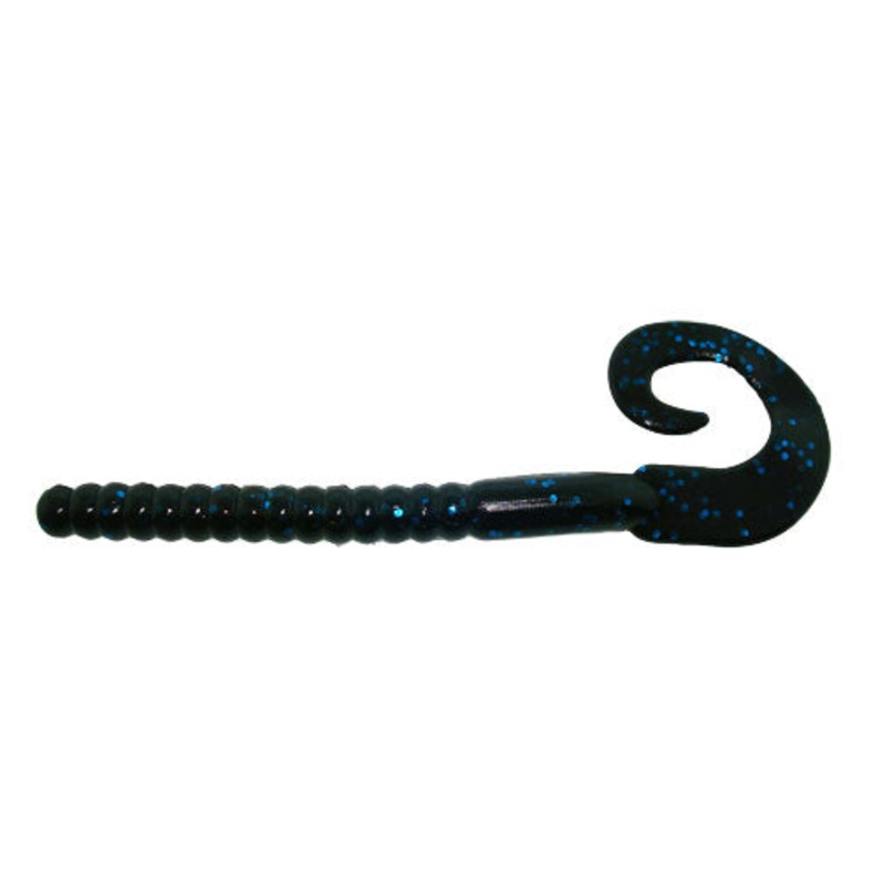 Berkley PB Power Worm 7'' Black Blue Fleck 13pk