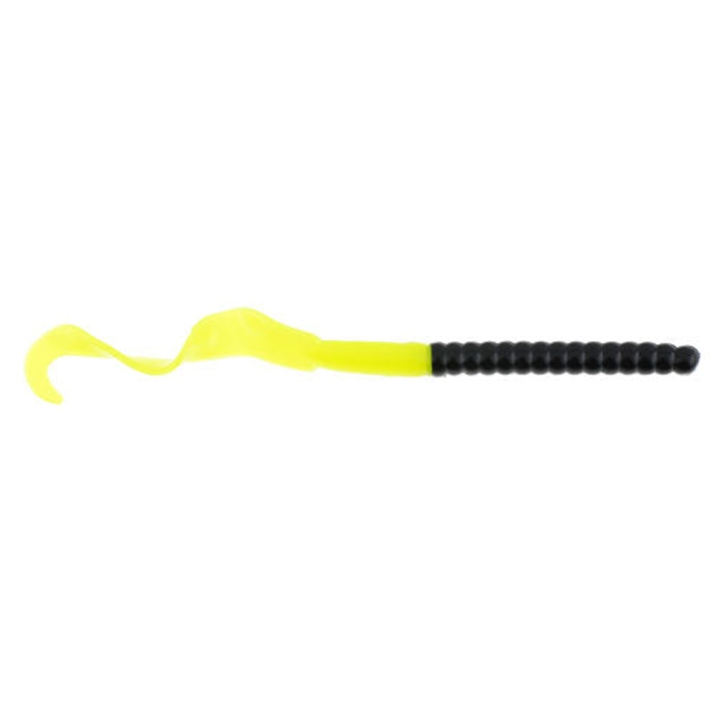 Berkley PB Power Worm 7'' Black/Chartreuse 13pk
