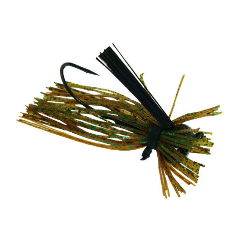 Jewel 1/2oz Football Jig - Green Pumpkin/Green Flash 2pk