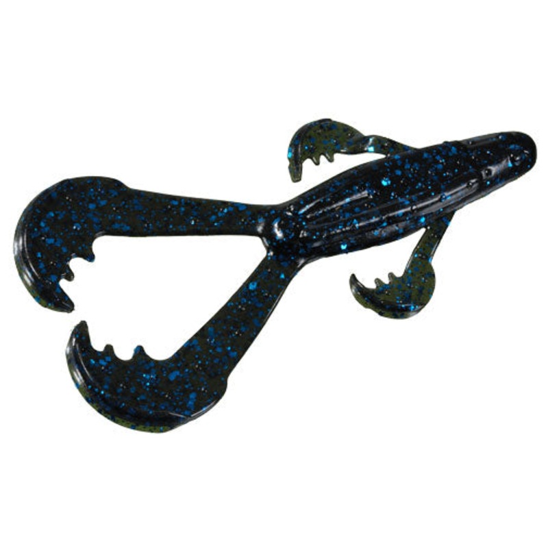 Strike King Rage Space Monkey - Black Blue Flake 6pk