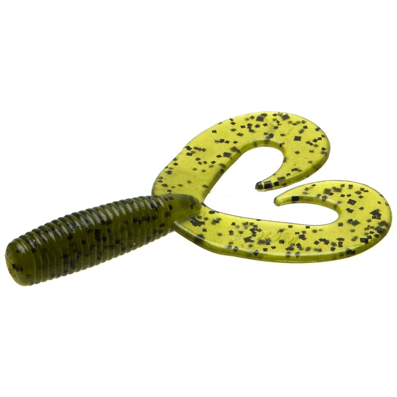 Zoom Fat Albert Twin Tail 3 1/2" - Watermelon Seed 10pk