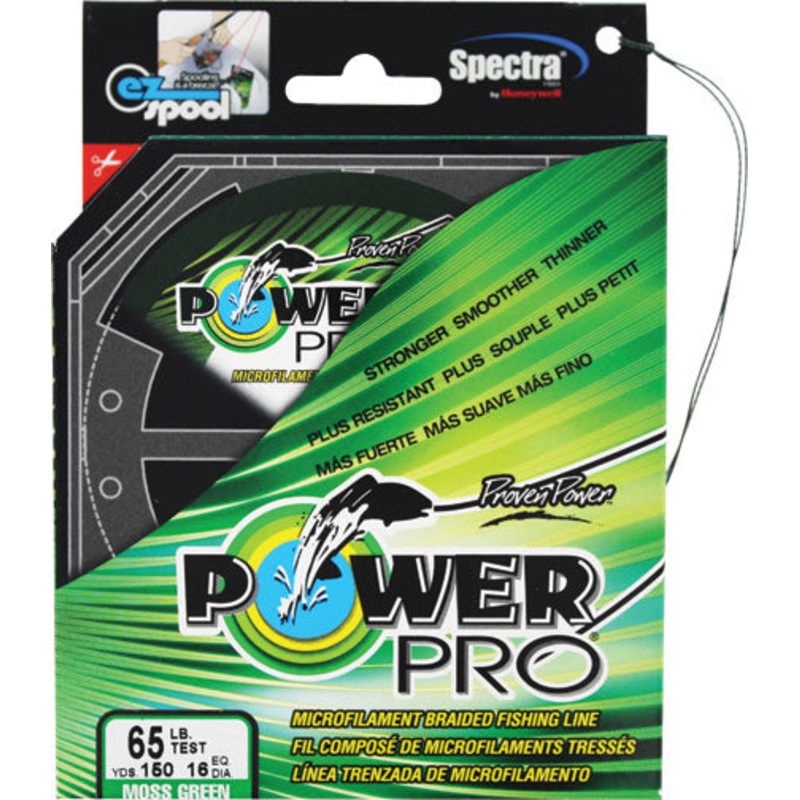 Power Pro Braid 65lb 150yds Moss Green
