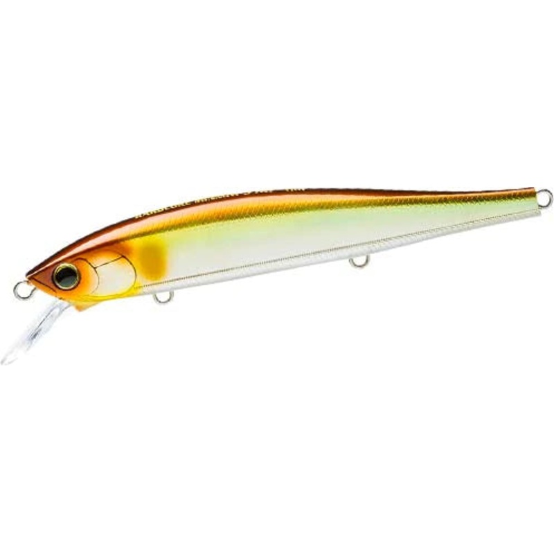 YoZuri Hardcore Minnow Flat 110sp 110mm 4 3/8" - Metallic Ghost Ayu