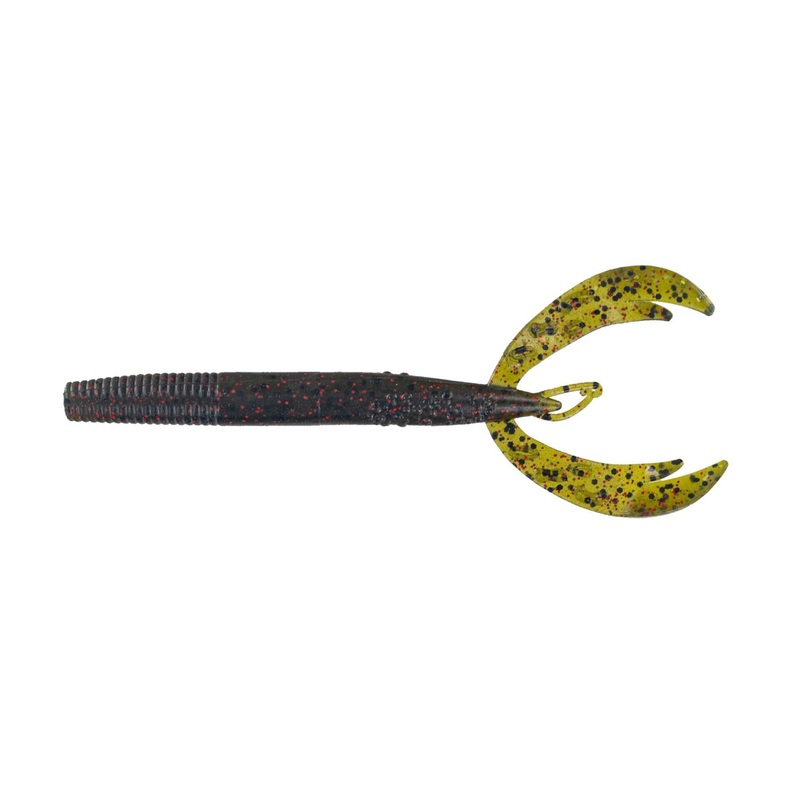 Big Bite Scentsation Quarantine Craw 4.25" - Dark Watermelon Red Flake 9pk